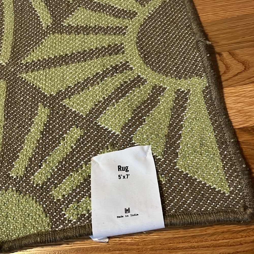 Urban Outfitters Sun Geo Indoor/Outdoor Rug 5’ x 7’ NWT - Picture 3 of 15